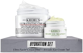 KIEHL’S Set mit Ultra Facial Cream und Avocado Eye Cream | Gesichtscreme mit Squalan und Glykopro…