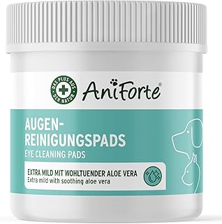 AniForte Augen Reinigungspads Hunde & Katzen 100 Stück – Sanfte Reinigungstücher zur Augenpfleg…