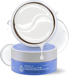 BACIEL – Hydrogel Augenmaske für die Nacht mit Hyaluron – Augenpads fur Fältchen, Tränensäcke…