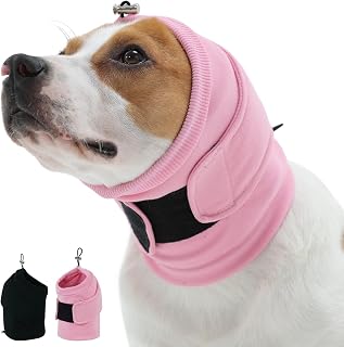 Kuoser Ohrenschutz Hund, Gehörschutz für Hunde, Snoods für Hunde, Rosa XL | Weicher Hunde Ohre…