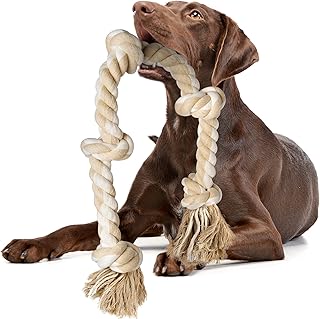 Fida Hundespielzeug aus Seil für Große Hunde & Starke Kauer, 90cm, 700g | Natürliche Baumwolle…