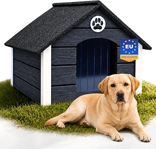 Outentin Hundehütte Outdoor Isoliert – Hundehaus für Große Hund – Winterfest und Wetterfest – …