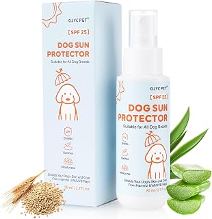 Sonnenschutz Hund – 3-in-1 Sonnenschutzspray SPF 25│ Schützt, Beruhigt & Pflegt │ Schnelltro…