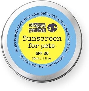 LSF 50 Sonnenschutzbalsam für Haustiere 30 ml in Dose, feuchtigkeitsspendender Sonnenschutz für…