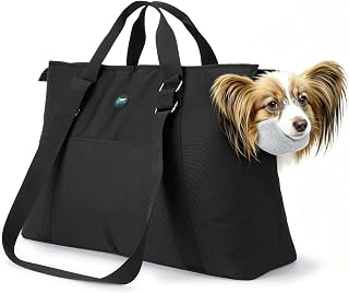 Ownpets Hundetragetasche für Hunde & Katzen, bis 6kg, freihändig | Staufächer, Reise, Tierarzt…