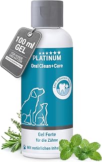 Platinum OralClean+Care Forte Gel Hund & Katze bei starkem Zahnstein | Hochkonzentriertes Dentalg…