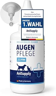 Augentropfen für Hunde und Katzen, Bindehautentzündung, gereizte Augen – Augenpflege mit kolloi…