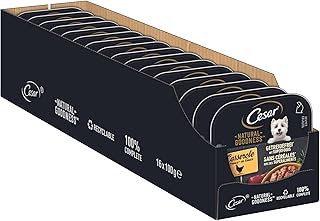 Cesar Natural Goodness Premium Hunde Nassfutter in der Schale Casserole in Sauce Getreidefrei mit…