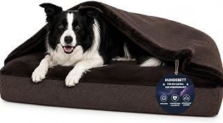 Orthopädisches Hundebett Höhlenbett Gelenkschonend L 90×70 cm Braun