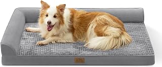 COZY KISS Orthopädisches Hundebett Waschbar für Sehr Große Hunde, XL Grau