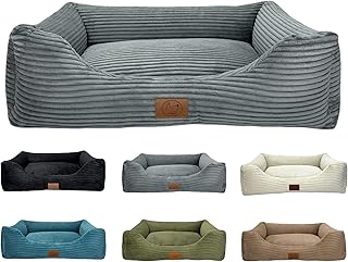 elropet Hundebett orthopädisch aus Kuschel Cord XS/S/M/L/XL kleine Hunde große Hunde Hundekorb …