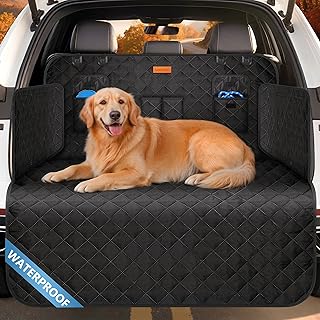 Kofferraumschutz Hund mit Seiten- und Ladekantenschutz – Hundedecke Auto Kofferraum mit Tasche – …