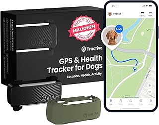 Tractive Smarter Hunde GPS Tracker | Bundle mit Cover | Modell 2025 | Live-GPS-Ortung | Weglaufal…