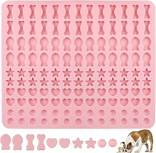 Backmatte Hundekekse, Silikon Backmatte Hundeleckerli 5 Formen in 1 BPA-Frei Backunterlage Backfo…
