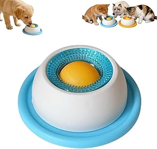 Lick Bowl Für Hunde,Schleckball für Hunde,Hundelickspielzeug Mit Antirutschmatte,Leckmatte Hund…