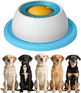 Hundelickspielzeug, Lick Bowl für Hunde, PP Nassfutter Lick Pad Mit Saugnapfbecher, Hund Leckt F…