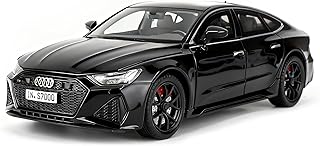 1/24 Supercar RS7 Black Warrior Modellauto, Sound- und Licht-Spielzeugauto mit Pullback-Funktion,…