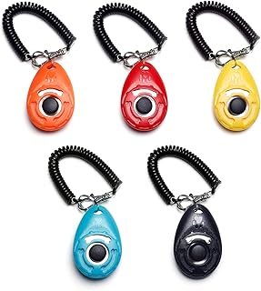 Toozey Hunde Clicker, 5 Stück Trainings Clicker für Hundeerziehung und Hundetraining, Klicker m…