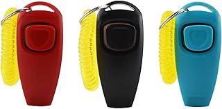 3er-Pack Rückruf Hundepfeifen-Armband,Hochfrequenz Klicker Hundeklicker Set,Hund-Klicker,2 in 1 …