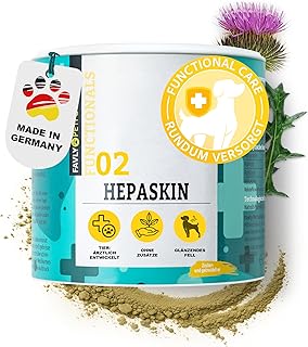 FAVLY – HEPASKIN Fellpflege Pulver 250g für Hunde & Katzen – Ergänzungsfuttermittel Topping…