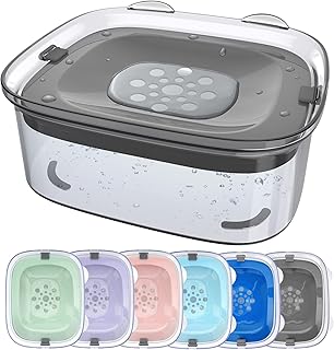 Hunde Wassernapf ohne Verschütten, Knapp 2.5L Großer Auslaufsicherer Hundenapf, Anti-Spritz Was…