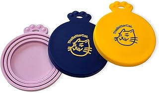 The Better Cat Tierfutter-Dosendeckel, 3er-Set Universal-Silikon-Dosendeckel für Tierfutterdosen…